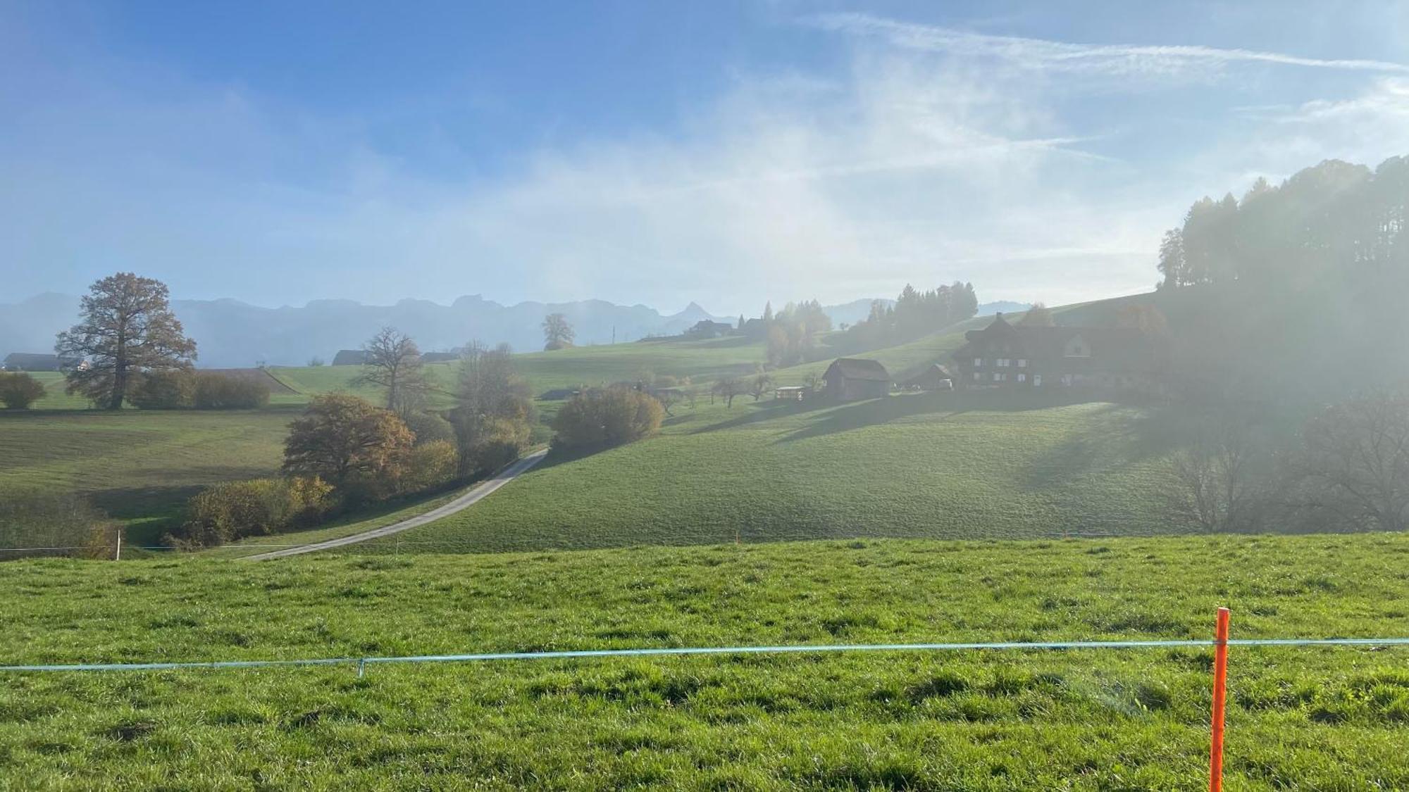 Naturnahe Familienwohnung Ruschegg Exteriér fotografie