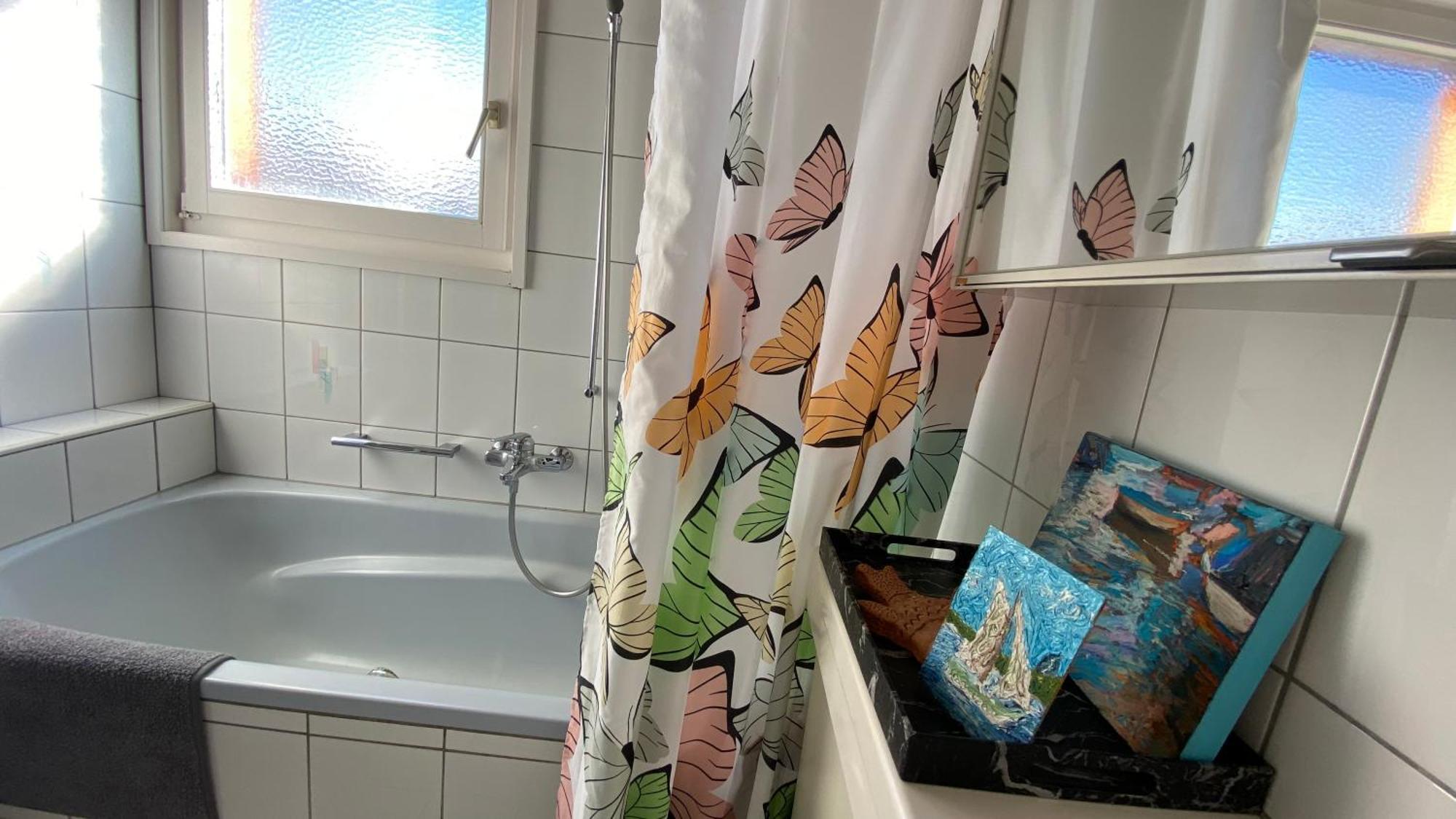 Naturnahe Familienwohnung Ruschegg Exteriér fotografie