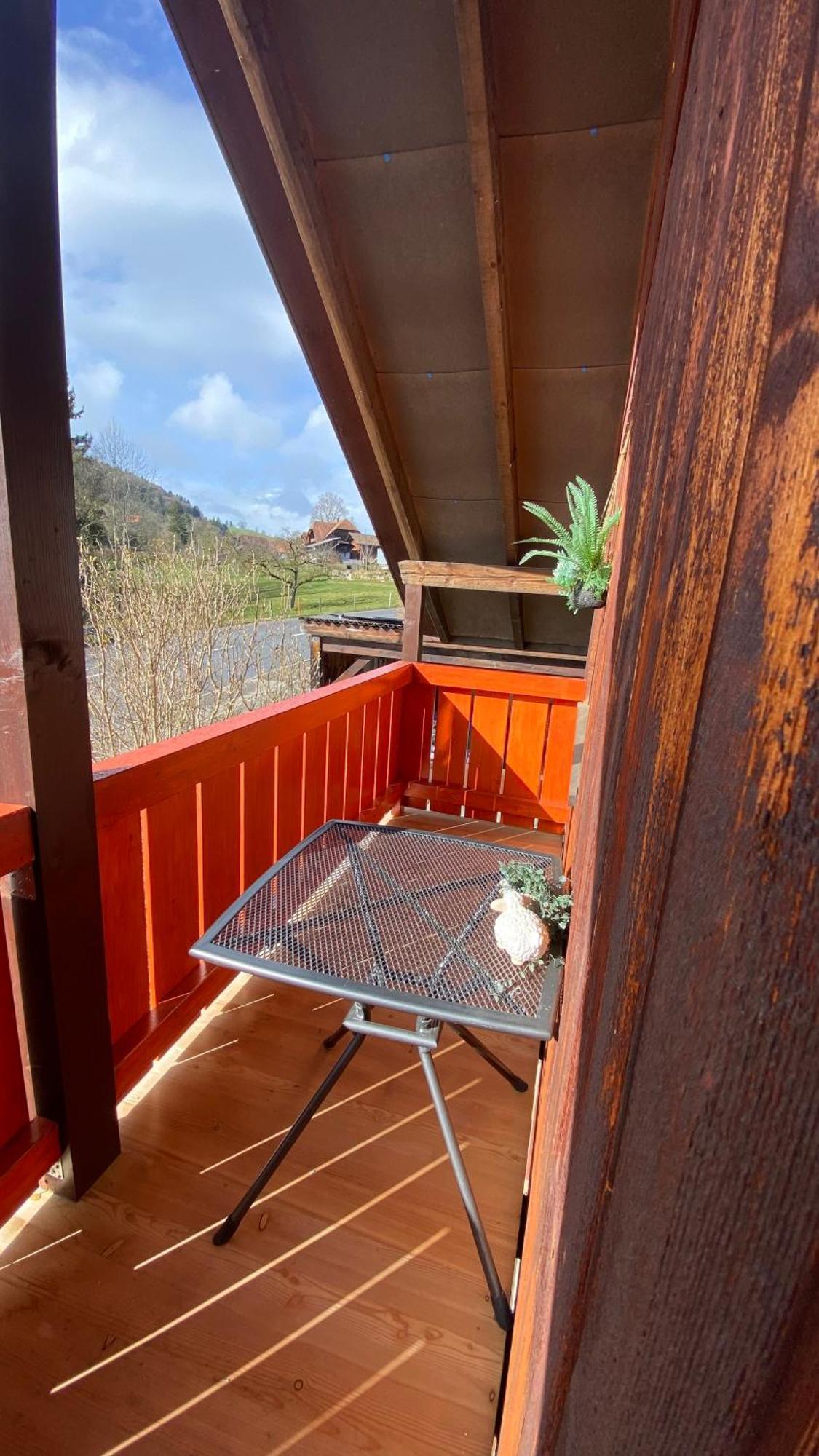 Naturnahe Familienwohnung Ruschegg Exteriér fotografie